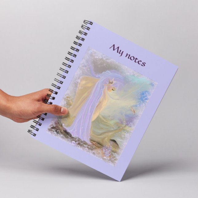 Caderno Espiral Sereia de Cabelo Neon (Criador carregado)