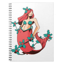 Caderno Espiral Sereia de Natal
