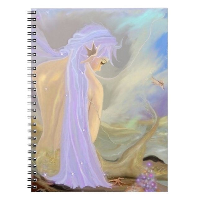 Caderno Espiral Sereia de Neon-Haired (Frente)