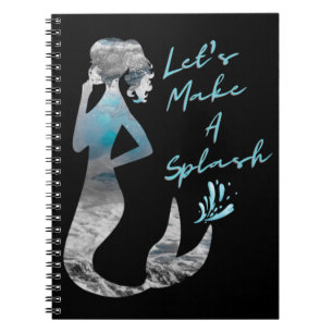 Caderno Espiral Sereia do Oceano Vamos Fazer um Espalhafato
