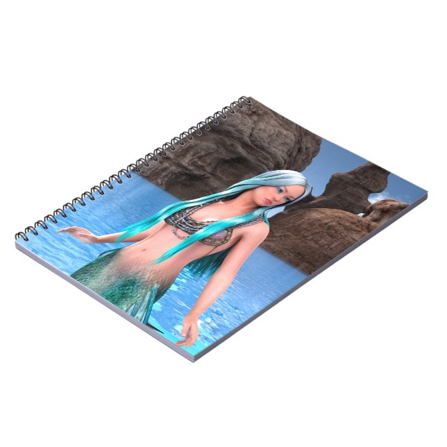 Caderno Espiral Sereia Fantasia (Left Side)