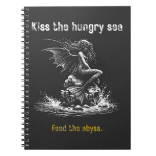 Caderno Espiral Sereia Mermaid das Trevas