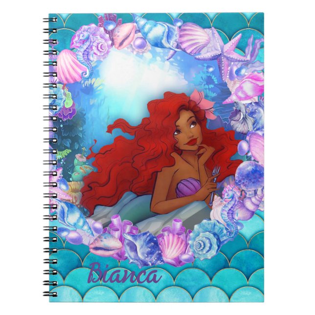 Caderno Espiral Sereia Preta (Frente)