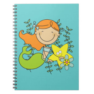 Caderno Espiral Sereia Redhead