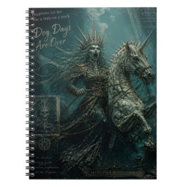 Caderno Espiral Sereia Zumbi em um Unicórnio Cavalo-Marinho