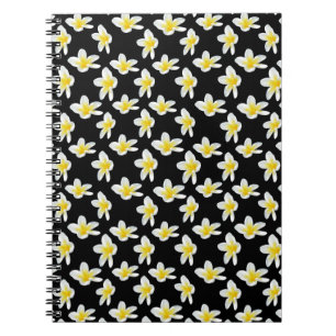 Caderno Espiral Serenata de Primavera: Frangipanis Amarelos em Pre