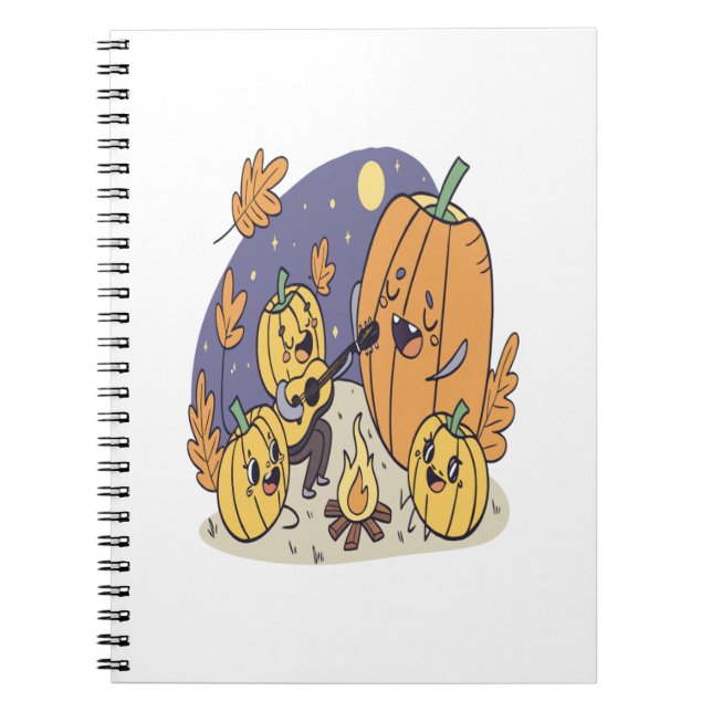 Caderno Espiral Serenata de Pumpkin Campfire (Frente)