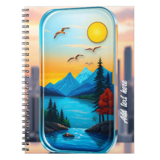 Caderno Espiral Serene e romântica!