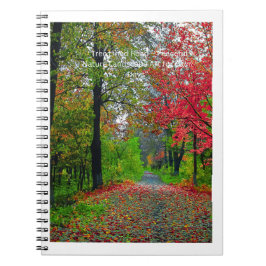 Caderno Espiral Serene Forest Notebook Cover - Peaceful Woodland