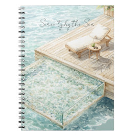 Caderno Espiral Serenidade à Beira-Mar  