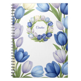 Caderno Espiral Serenidade no Decor Doméstico Floral do Bloom Past