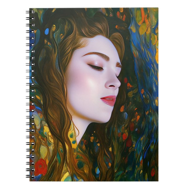 Caderno Espiral "Serenidade Petal" - Mulheres Na Água (Frente)