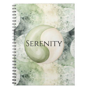Caderno Espiral Serenidade Yin Yang Verde