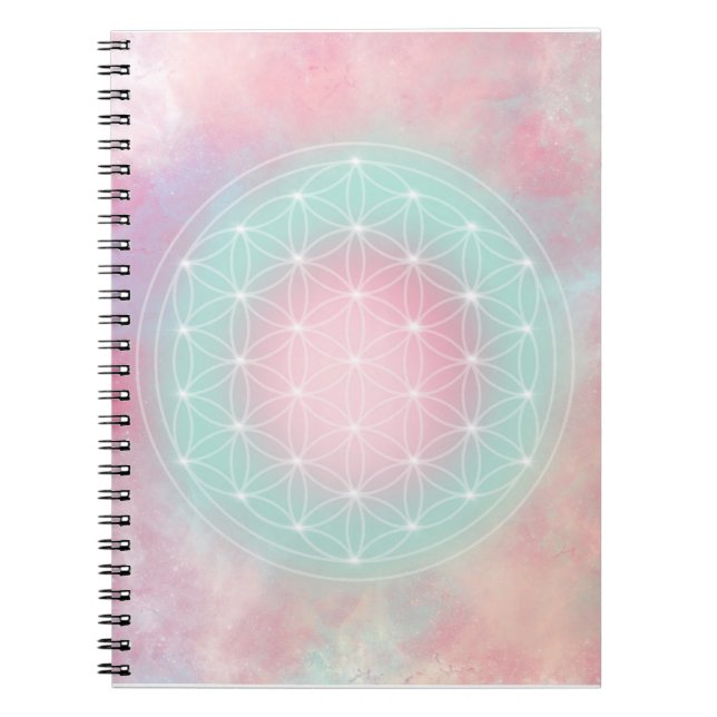 Caderno Espiral Serenity Flower of Life (Frente)