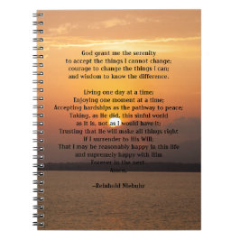 Caderno Espiral Serenity Prayer