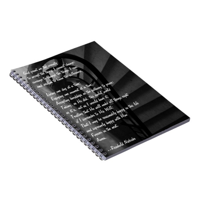 Caderno Espiral Serenity Prayer (Lado Direito)