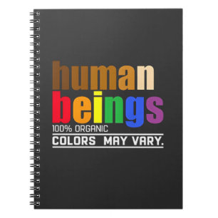 Caderno Espiral Seres Humanos 100% Cores Orgânicos Podem Variar LG