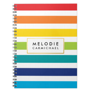 Caderno Espiral Série brilhante de padrão de pré-disquete simpl