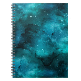Caderno Espiral Série Design Galáxia Verde 7