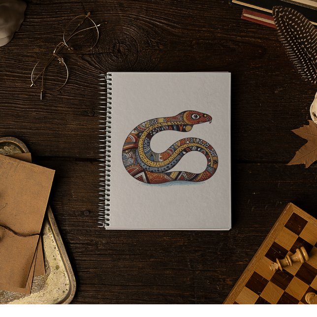 Caderno Espiral Serpente de Terra Coil (Criador carregado)