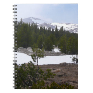 Caderno Espiral Serra Nevada e neve em Yosemite