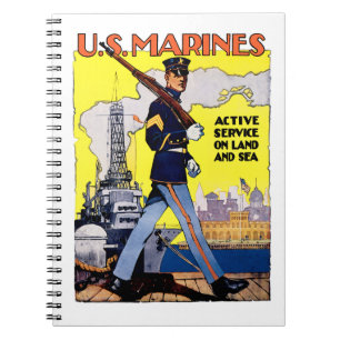 Caderno Espiral Serviço Ativo para o Solo e o Mar