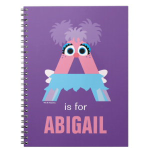 Caderno Espiral Sesame Street A é de Abby