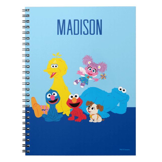 Caderno Espiral Sesame Street | Amigos Coloridos da Sesame Street (Frente)