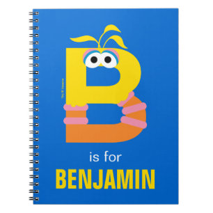 Caderno Espiral Sesame Street   B é de Big Bird