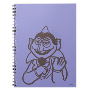 Caderno Espiral Sesame Street Conde von Count Brilhante