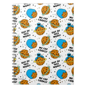 Caderno Espiral Sesame Street Cookie Monster Fora deste Mundo