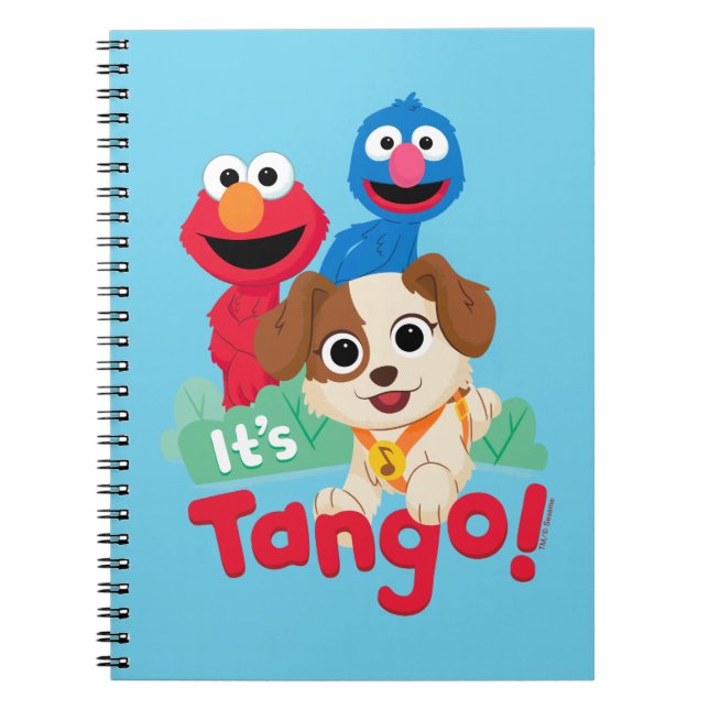 Caderno Espiral Sesame Street | É Tango Com Elmo E Grover (Frente)