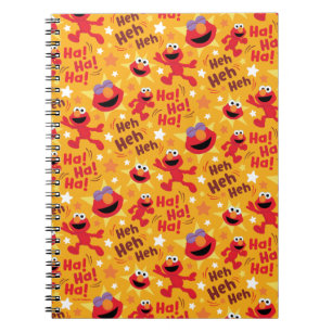 Caderno Espiral Sesame Street Elmo Ha! Ha! Ha! Padrão