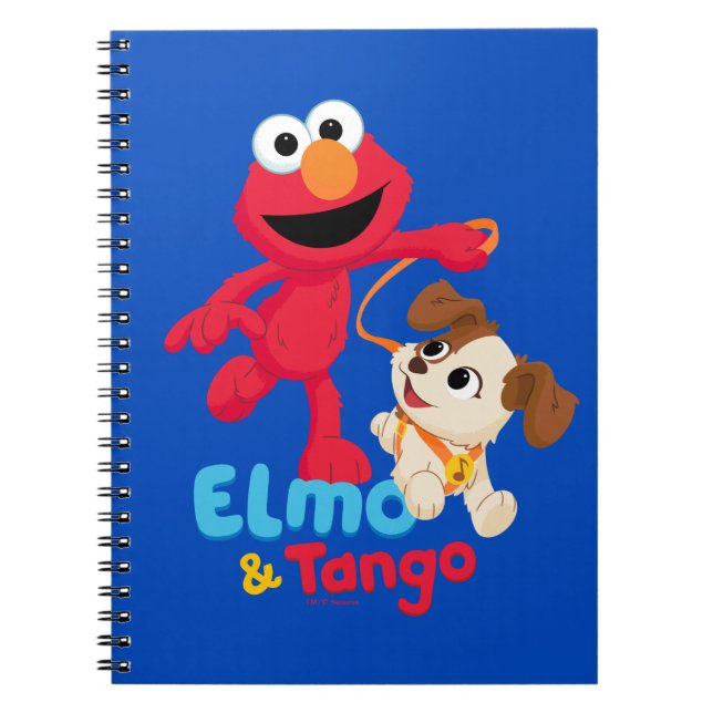 Caderno Espiral Sesame Street | Elmo & Tango Correndo (Frente)