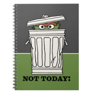 Caderno Espiral Sesame Street Oscar o Monstro Não Hoje!
