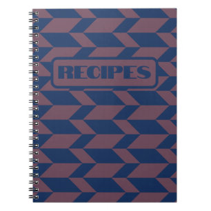 Caderno Espiral Seta Cor-de-Corda-Dois-Tom Negrito Grelha Azul-Ros