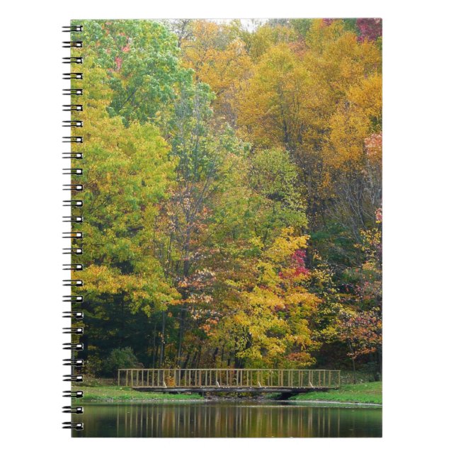 Caderno Espiral Sete Primaveras Call Bridge II Autumn Landscape (Frente)
