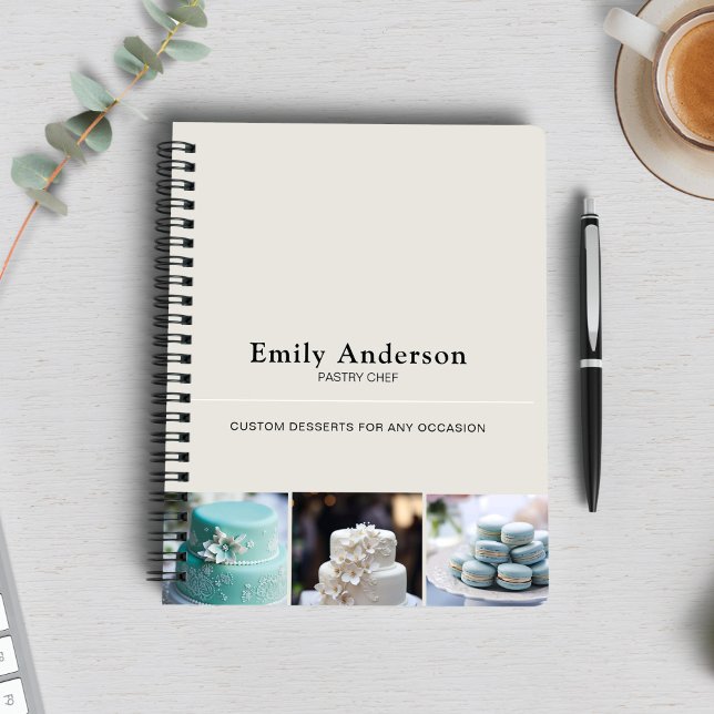 Caderno Espiral Setor de produtos de pastelaria (Bakery Pastry Chef Business Notebook)