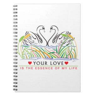 Caderno Espiral Seu Amor é essência