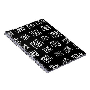 Caderno Espiral Seu logotipo ou logotipo de negócios   Colocação a