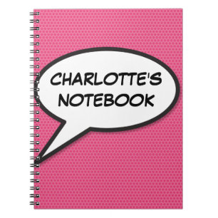 Caderno Espiral Seu Nome Fala Diversão De Bolhas Retrorna Livro