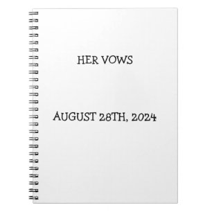 CADERNO ESPIRAL SEUS VOWS