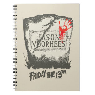 Caderno Espiral Sexta-feira, 13 Jason Voorhees Headstone