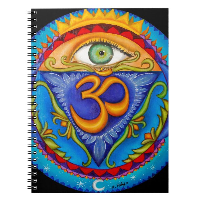 Caderno Espiral Sexto chakra, terceiro olho (Frente)