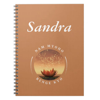 Caderno Espiral SGI Buddhist Lotus e NMRK