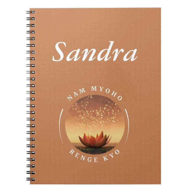 Caderno Espiral SGI Buddhist Lotus e NMRK (Frente)