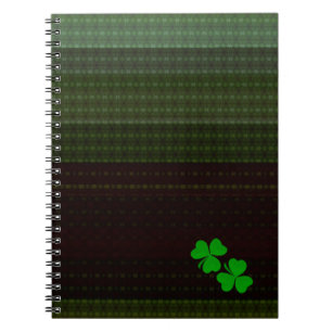Caderno Espiral Shamrock de trevo pequeno