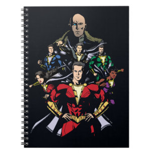 Caderno Espiral SHAZAM!   Família Shazam Vs. Dr. Sivana