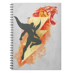 Caderno Espiral SHAZAM!   Tigre de Asma e Lâmpada
