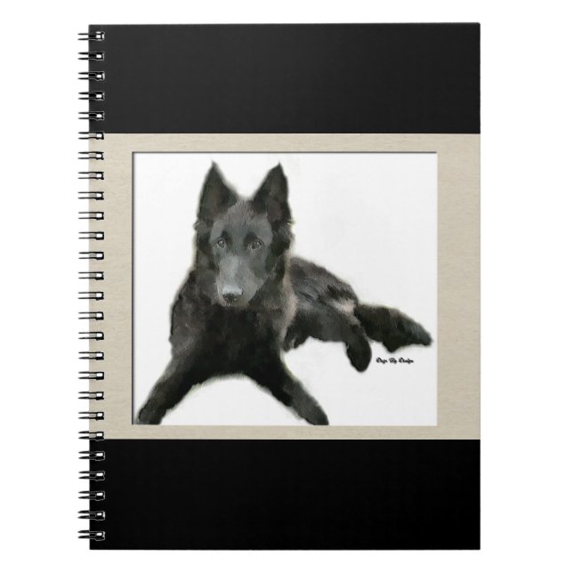 Caderno Espiral Sheepdog Art belga (Frente)